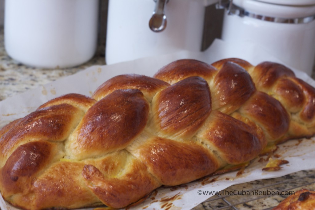 Close up of the detail on my 6-strand braided challah.