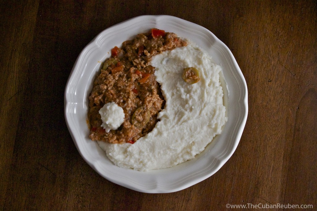 Mashed Picadillo YinYang