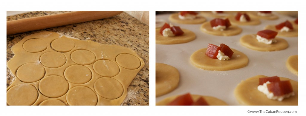 Preparing my hamantaschen.