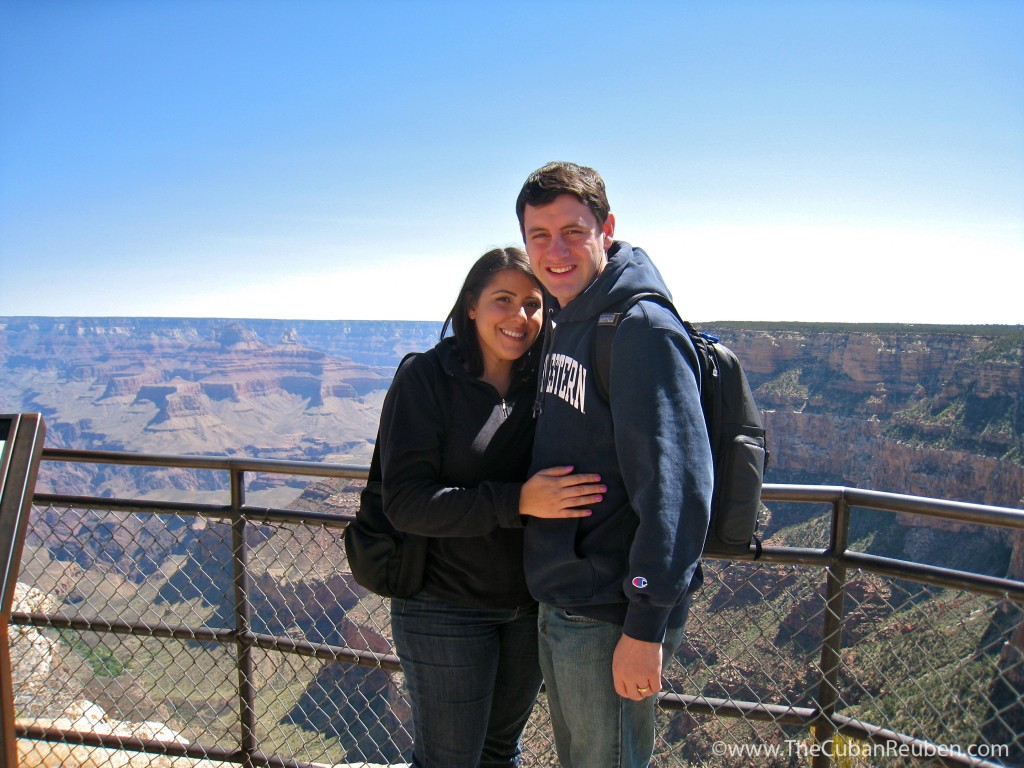 Hiking along the Grand Canyon National Park.