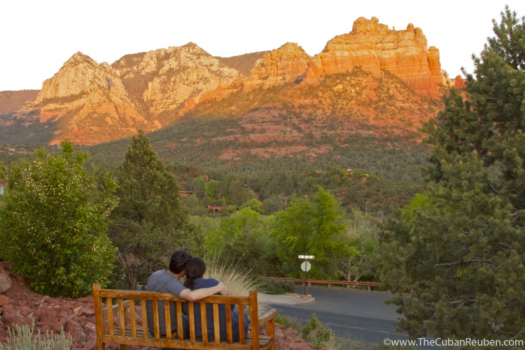 Watching the sunset in Sedona, AZ.