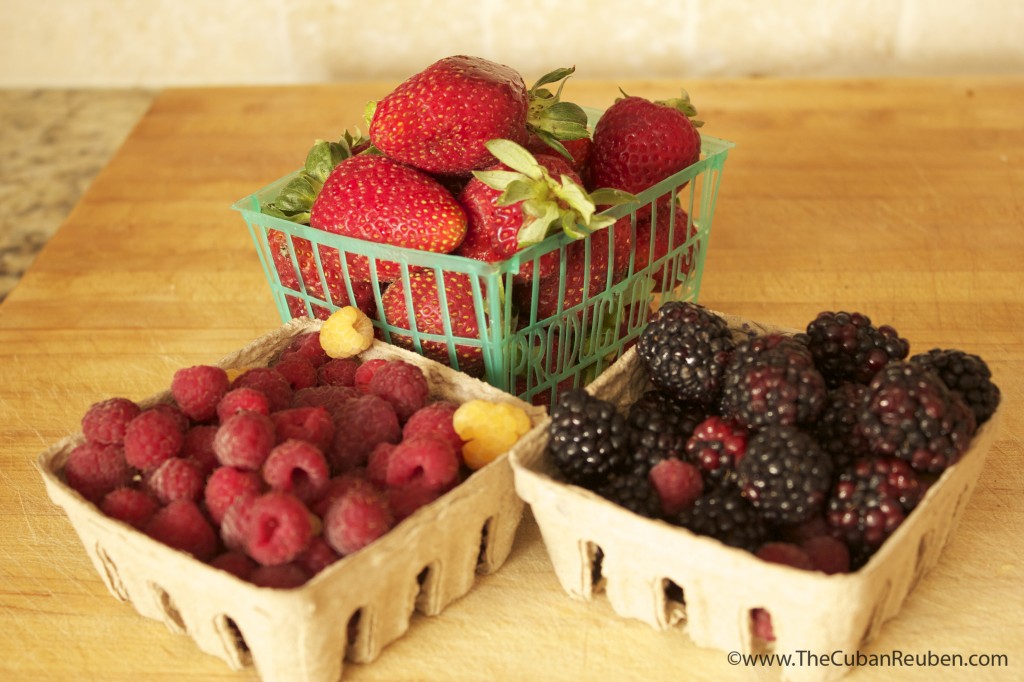 Fresh berries from the farmer's market.