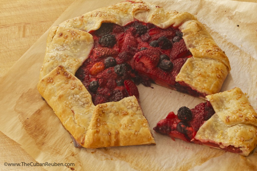 Slice of Berries and Cream Crostata