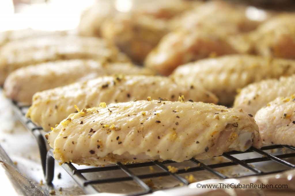 dry rubbed raw wings