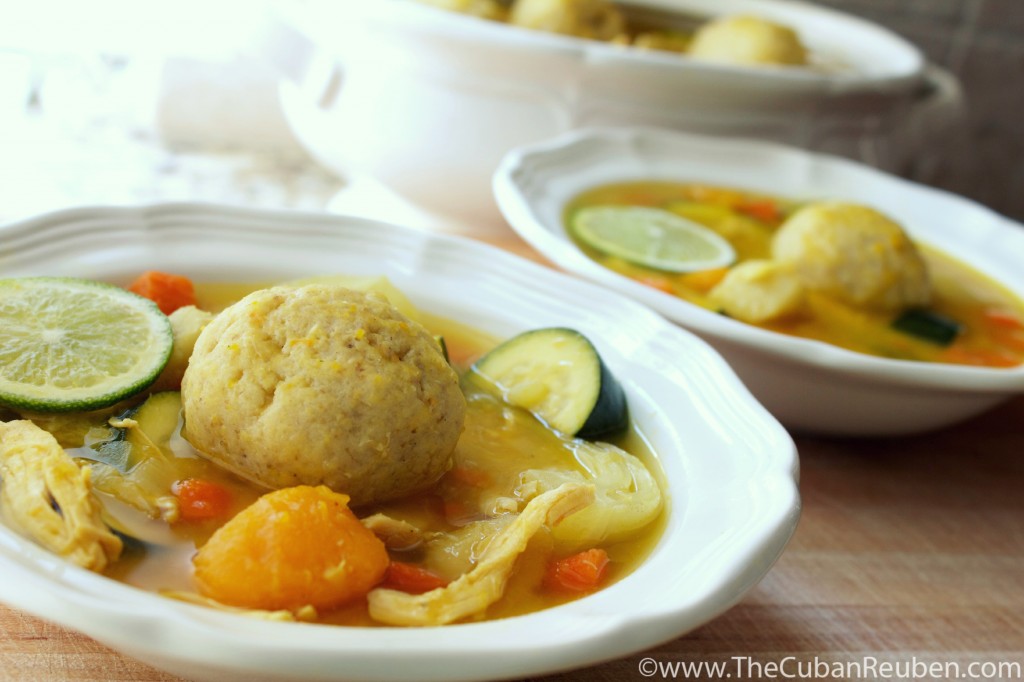 Cuban Matzoh Ball Soup marked