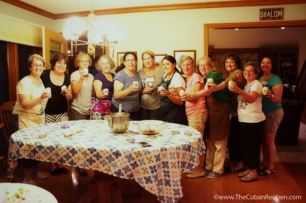 The Women of Temple Israel showing off their desserts. (Photo by Kenny Stempel)